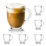 15OZ/450ML Glass Coffee Mugs Clear Cups With Handles Perfect For Latte.... Fixed Price $39.39.