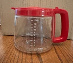 Kitchenaid 12-CUP Glass Coffee Carafe Red Handle Oem Replacement. Fixed Price $28.96.