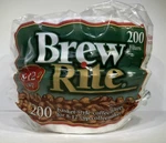Brew Rite 8-12 Cup 200 Ct Total Paper 3 1/4 Basket Style White Coffee Filters. Fixed Price $9.88.