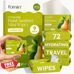 Fomin Mini Hand Sanitizer Wipes 9 Pack Honey Pear The Go 8 Count. Fixed Price $20.00.