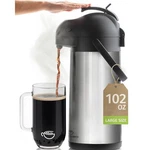 Keep Coffee Hot 12 Hours - 102OZ Cresimo Airpot With Pump Dispenser. Fixed Price $59.99.