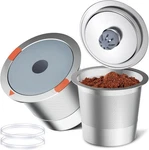 Noalto Reusable Cups Pack Stainless Steel Coffee Pods For Keurig 1.0/2.0. Fixed Price $20.99.