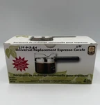 Medelco Universal Replacement Espresso Carafe 4 Cups Model EXP100 Brand New. Fixed Price $11.00.