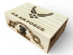 U.s. Air Force Wooden Laser Engraved Decorative Keepsake Box. Fixed Price $30.00.