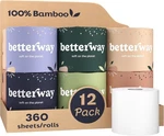 Betterway Unbleached Bamboo Toilet Paper Rolls Eco-friendly 3 Ply Ti.... Fixed Price $40.84.