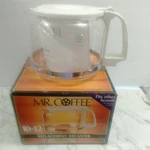 Mr. Coffee Replacement Decanter Pot 10-12 Cup White PD12 New Open Box With Paper. Fixed Price $12.99.