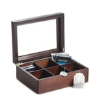 Bey Berk Alvis Brown Mahogany Tea Box. Fixed Price $76.00.