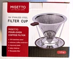 Misetto Pour Over Coffee Dripper Stainless Steel Filter Reusable - New. Fixed Price $25.16.