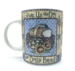 Cup The Lords Prayer Daily Bread Coffee Mug Porcelain Divinity Rasche Christian. Fixed Price $7.00.