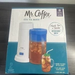Mr. Coffee Iced Maker White Teal Quart 2014 Auto Shut-off New In Box. Fixed Price $69.95.