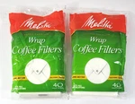 Melitta 627402 White Wrap Around Count Coffee Filters Packages. Fixed Price $12.99.