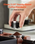 Coffee Distributor 51MM, 2-IN-1 Adjustable Espresso With Fan-shaped. Fixed Price $22.91.