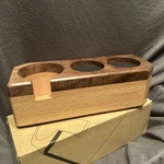 Sccodyero Tamping Station Espresso Tamper Mat Stand Two Tone Brown 58MM. Fixed Price $40.00.
