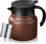 Paracity Thermal Coffee Carafe/tea Pot With Ceramic Liner 27 Oz, Small Brown. Fixed Price $24.90.