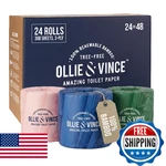 Ollie & Vince Bamboo Toilet Paper Sustainable, Eco-friendly, Plastic-free Tr. Fixed Price $79.06.