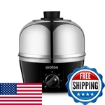 Oroton 9-EGG Stainless Steel Cooker Steam Boil Timer Automatic Shut-off 3 Mo. Fixed Price $62.51.