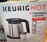 Keurig Hot 2.0 Brushed Stainless Steel 32 Oz Thermal Coffee Pot Carafe & Lid New. Fixed Price $33.25.