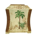 Vintage Handmade Painted Ceramic Palm Tree Toilet Paper Holder 6". Fixed Price $35.97.