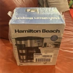 Hamilton Beach 49980RG Programmable 2-WAY Coffee Maker 12 Cup Silver Black. Fixed Price $89.99.