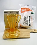 Cafec DEEP27 Flower Coffee Dripper Taizo Gold Edition One Cup Filter 100PCS Set. Fixed Price $32.29.