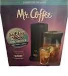Mr. Coffee 2 Quart Iced Tea Maker Refreshing Brew Black New Open Box. Fixed Price $84.99.