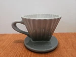 Chantal Lotus Ceramic Pour Over Coffee Dripper Fade Grey 8 Oz. Fixed Price $29.99.