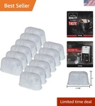 12 Charcoal Water Filters For Coffee Makers - Fits All Models Replacement Pack. Fixed Price $23.87.