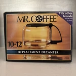 Mr. Coffee Replacement Decanter 10-12 Cup PD13 Maker Pot Carafe Glass Nos. Fixed Price $15.95.