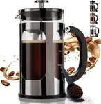 Bayka French Press Coffee Maker, Large 304 Stainless Steel 34 Oz, Dark Pewter. Fixed Price $52.26.