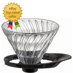 VDGR-02-B V60 Heat-resistant Glass Transmission Dripper 02, Black. Fixed Price $31.00.