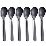 Matte Black Demitasse Espresso Spoons Stainless Steel Satin Finish Coffee. Fixed Price $12.43.