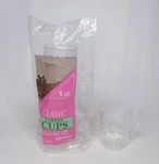 Comet Disposable Classic Coffee Cups 8 Oz. Clear Plastic 6 Open Package. Fixed Price $14.99.