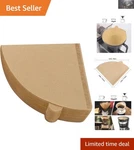 100 Count Natural Paper Coffee Filters For 1-4 Cups Fine Filtration & Safety. Fixed Price $13.99.