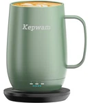 Kepwam Smart Heated Coffee Mug T2-PLUS 20OZ Rechargeable Self Heating. Fixed Price $131.02.