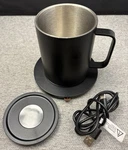 Poppy Mug Warmer Set W/ Lid Usb Powered Heated Stainless Steel Coffee Cup Black. Fixed Price $19.99.