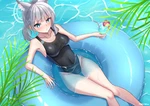 Anime Girls Floater Water Fox Ears Drink Onepiece Custom Gaming Mat Desk. Fixed Price $34.99.