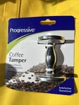 Progressive Two Sided Espresso Coffee Tamper Base Silver Heavy For Easy Tamping. Fixed Price $15.99.