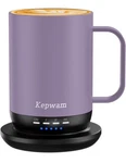 Kepwam Self Heating Coffee Mug T1-16OZ Fast Ultra Long-lasting Purple. Fixed Price $79.95.