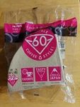 Hario V60 Paper Coffee Filters, Size 02, Natural, Tabbed 100 Count Made In Japan. Fixed Price $14.95.
