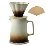 Leijoco Pour Over Coffee Maker, Ceramic Dripper With 40PCS V02 Paper F.... Fixed Price $55.27.