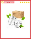 2 Pack Cup Reusable Coffee Pods For Keurig: Stainless Steel Refillable -. Fixed Price $8.99.