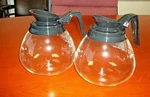 Lot 2 New Coffee Pot/decanter/carafe For Commercial Bunn 64 Oz. Glass - Black. Fixed Price $37.95.