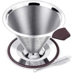 Pour Over Coffee Filter Dripper, Reusable Stainless Steel Metal M.... Fixed Price $16.37.