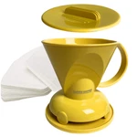 Clever Dripper Pour Over Coffee Maker York Yellow #4 100 Filters 18 Ounce. Fixed Price $39.99.