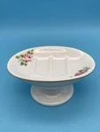 Martha Stewart Everyday Pedestal Soap Dish Pink Roses. Fixed Price $10.99.