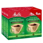Melitta 4 Cone Coffee Filters, Natural Brown, 100 Count, Pack 6. Fixed Price $33.82.