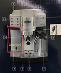 Delonghi EC860 Automatic Cappuccino Water Tank Only. Fixed Price $18.81.