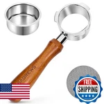 Casabrews 51MM Bottomless Portafilter With Puck Screen & Basket, 3 Ears. Fixed Price $70.98.