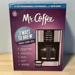 Mr. Coffee 60 Oz Programmable 12-CUP Programable Maker Black/stainless. Fixed Price $34.99.