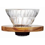 Hario V60 Glass Coffee Dripper, Size 01, Olive Wood. Fixed Price $59.99.